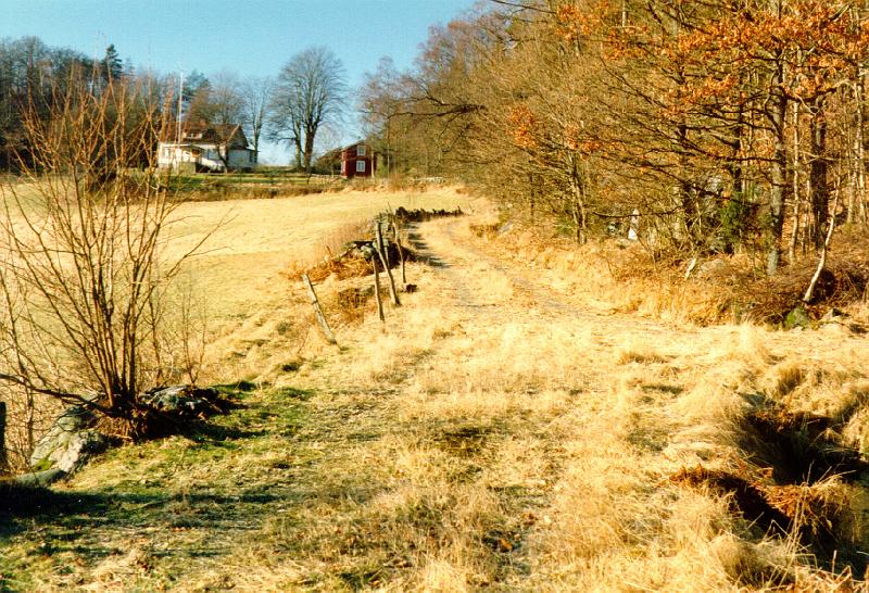 359.JPG - 1991Gamla landsvägen och väg mot Partille tagen från öster mot Slamby